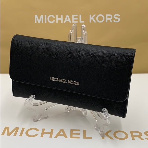 Michael Kors Jet Set Travel Lg Trifold Wallet - Picture 10 of 16